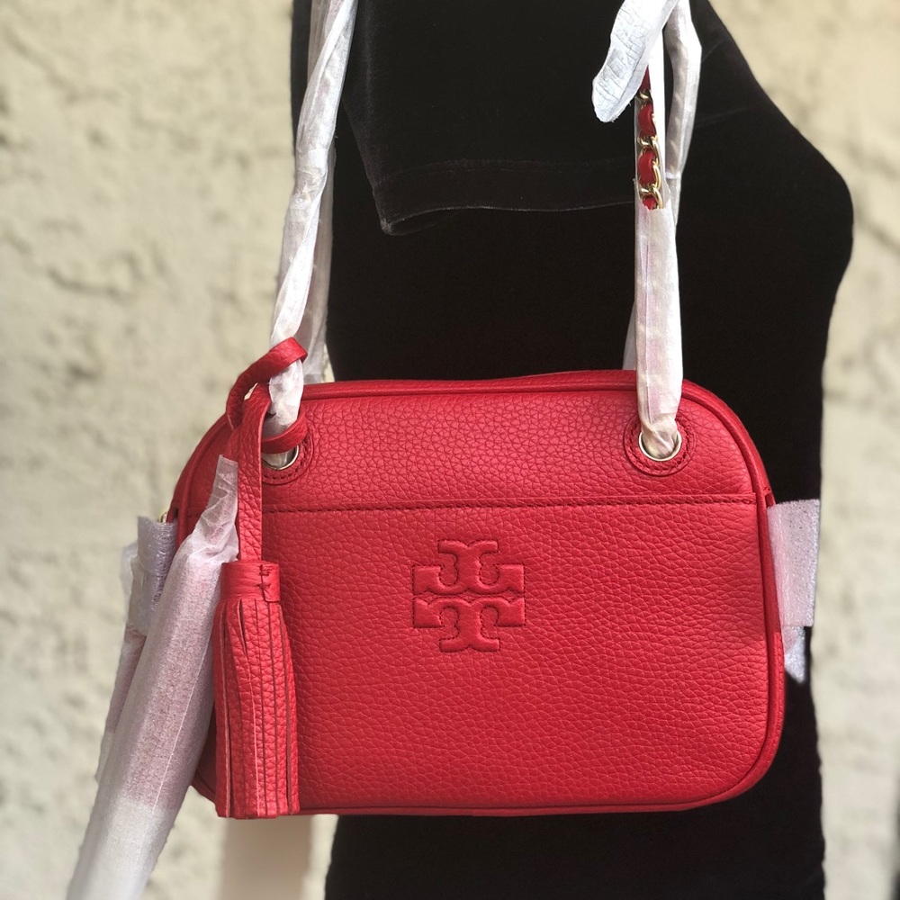 Tory Burch Thea should crossbody bag liberty red